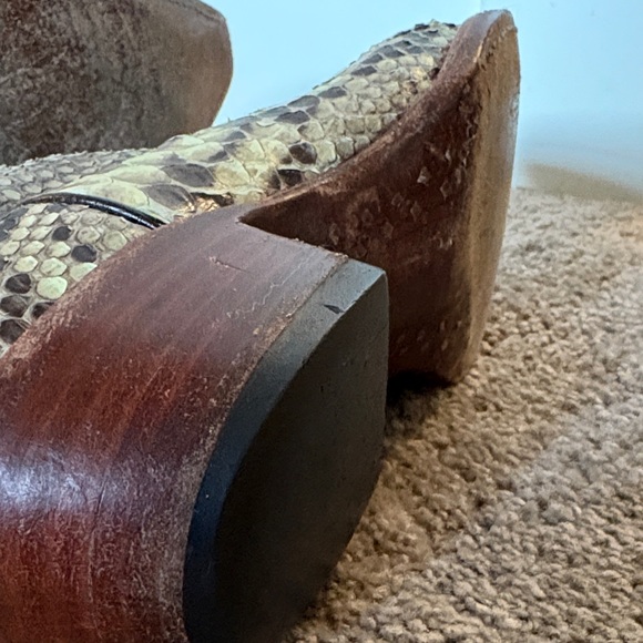 Old Gringo Snakeskin Ankle Boots in Green and Brown - Picture 7 of 12